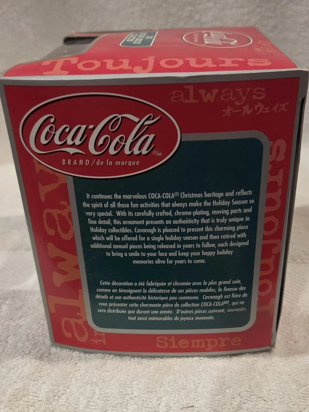 COCA COLA CHRISTMAS ORNAMENT